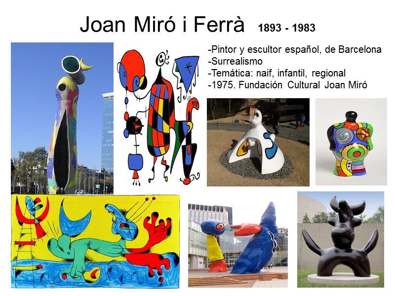 Joan Miró i Ferrà  1893 - 1983 -Pintor y escultor español, de Barcelona